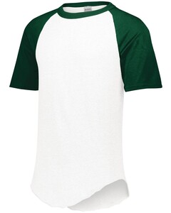 Augusta Sportswear 423 White-Short Sleeve Baseball Jersey White