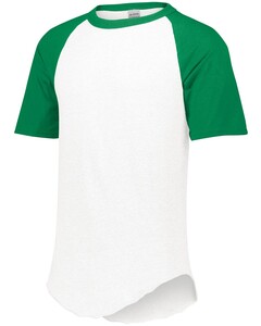 Augusta Sportswear 423 White-Short Sleeve Baseball Jersey White