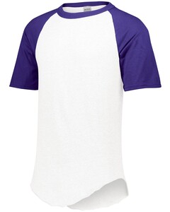 Augusta Sportswear 423 White-Short Sleeve Baseball Jersey White