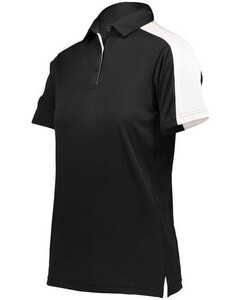 Augusta Sportswear 5029 Black-WOMEN'S BI-COLOR VITAL POLO Black