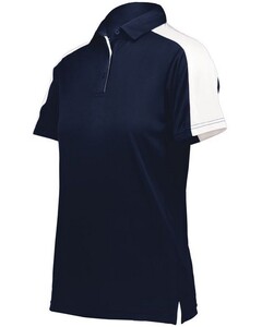 Augusta Sportswear 5029 Navy-WOMEN'S BI-COLOR VITAL POLO Navy