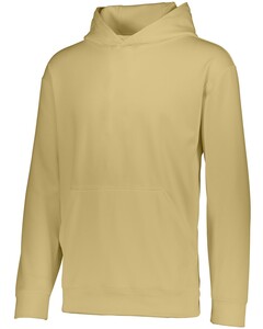 Youth Wicking Fleece Hooded Sweatshirt Yellow Augusta Sportswear 5506 Yellow