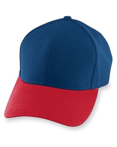 Augusta Sportswear 6236 Navy-Youth Athletic Mesh Cap Navy