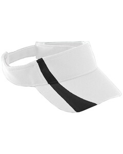 Youth Adjustable Wicking Mesh Two-Color Visor White Augusta Sportswear 6261 White