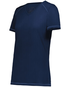 Women's Super Soft-Spun Poly Tee Navy Augusta Sportswear 6844 Navy