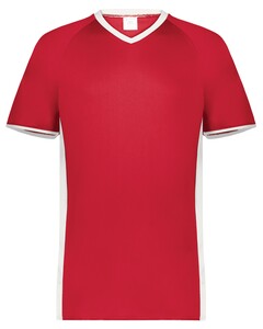 Augusta Sportswear 6907 Red-Cutter+ V-Neck Baseball Jersey Red