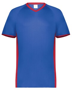 Youth Cutter+ V-Neck Baseball Jersey Blue Augusta Sportswear 6908 Blue