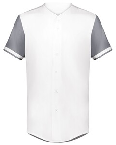 Cutter+ Full Button Baseball Jersey White Augusta Sportswear 6909 White