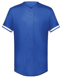 Youth Cutter+ Full Button Baseball Jersey Blue Augusta Sportswear 6910 Blue