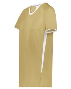 Augusta Sportswear 6916 Yellow-Girls Cutter+ V-Neck Softball Jersey Yellow