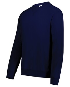 Augusta Sportswear 6958 Blue-Youth All-Day Core Basics Fleece Crewneck Sweatshirt Blue