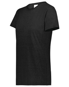 Augusta Sportswear 6961 Black-Women's All-Day Core Basic Tri-Blend Tee Black