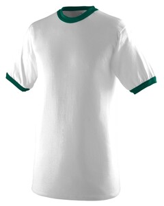 Augusta Sportswear 711 White-Youth-Ringer T-Shirt White
