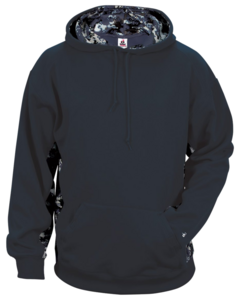 Badger 146400 Navy-Digital Colorblock Hood Navy