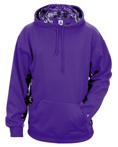 Badger 146400 Purple-Digital Colorblock Hood Purple