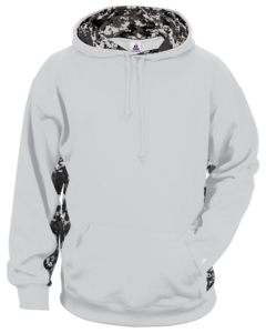 Badger 146400 White-Digital Colorblock Hood White