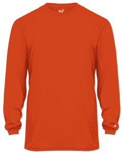 Badger 200400 Orange-Ultimate Softlock Youth L/S Tee Orange