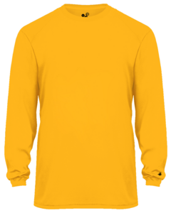 Badger 200400 Yellow-Ultimate Softlock Youth L/S Tee Yellow