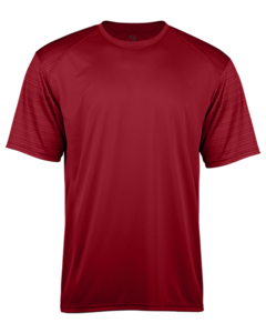 Badger 212500 Red-Sport Stripe Youth Tee Red