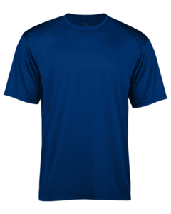 Badger 212500 Blue-Sport Stripe Youth Tee Blue