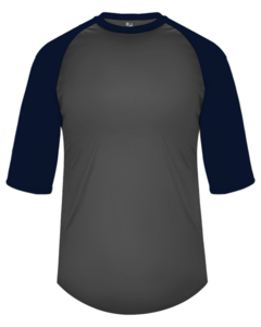 Badger 213300 Gray-B-Baseball Youth Tee Gray