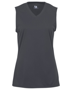 Badger 216300 Gray-B-Core Girls' Sleeveless Tee Gray