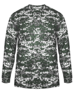 Badger 218400 Camo-Digital L/S Youth Tee Camo