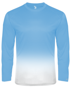 Badger 220400 Blue-Ombre L/S Youth Tee Blue