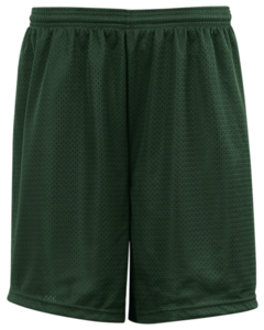 Badger 220700 Green-Mesh/Tricot 6 Inch Youth Shorts Green