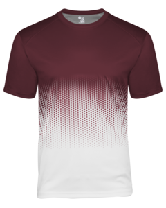 Badger 222000 Maroon-Hex 2.0 Youth Tee Maroon