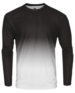 Badger 222400 Black-HEX YOUTH LONG SLEEVE TEE Black