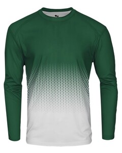 Badger 222400 Green-HEX YOUTH LONG SLEEVE TEE Green