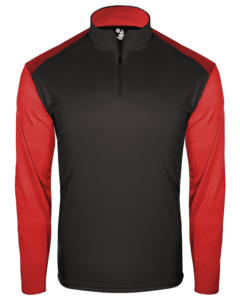 Badger 223100 Black-Breakout Youth 1/4 Zip Black