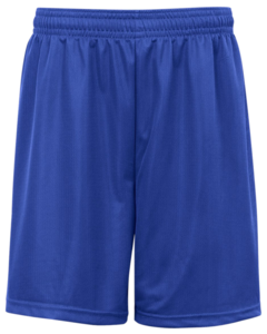 Badger 223700 Blue-Mini Mesh Youth 6 Inch Shorts Blue