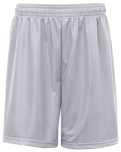 Badger 223700 Gray-Mini Mesh Youth 6 Inch Shorts Gray