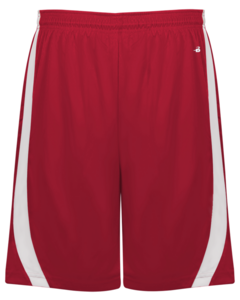 Badger 224400 Red-B-Slam Rev. Youth Shorts Red