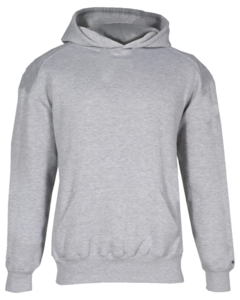 Badger 225400 Gray-Hooded Youth Sweatshirt Gray