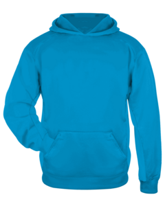 Badger 245400 Blue-Perf. Fleece Youth Hood Blue