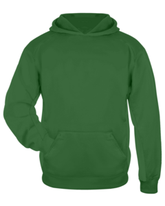 Badger 245400 Green-Perf. Fleece Youth Hood Green