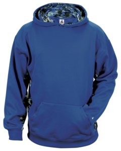 Badger 246400 Blue-Digital C/B Yth Hood Blue