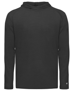 Badger 290500 Black-Tri-Blend Surplice Youth Hood Tee Black
