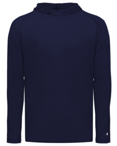 Badger 290500 Navy-Tri-Blend Surplice Youth Hood Tee Navy