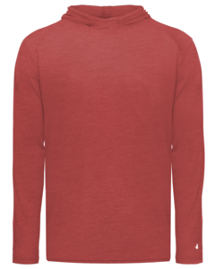 Badger 290500 Red-Tri-Blend Surplice Youth Hood Tee Red
