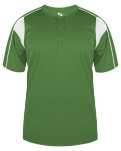 Badger 293700 Green-Pro Youth Placket Green