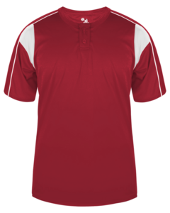 Badger 293700 Red-Pro Youth Placket Red
