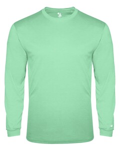 Badger 294400 Green-Tri-Blend L/S Youth Tee Green
