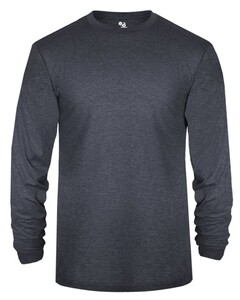 Badger 294400 Navy-Tri-Blend L/S Youth Tee Navy