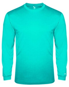 Badger 294400 Blue-Green-Tri-Blend L/S Youth Tee Blue-Green