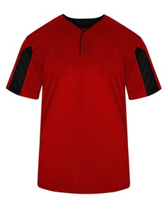 Badger 297600 Red-Striker Youth Placket Red