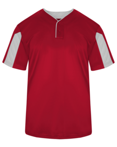 Badger 297600 Red-Striker Youth Placket Red